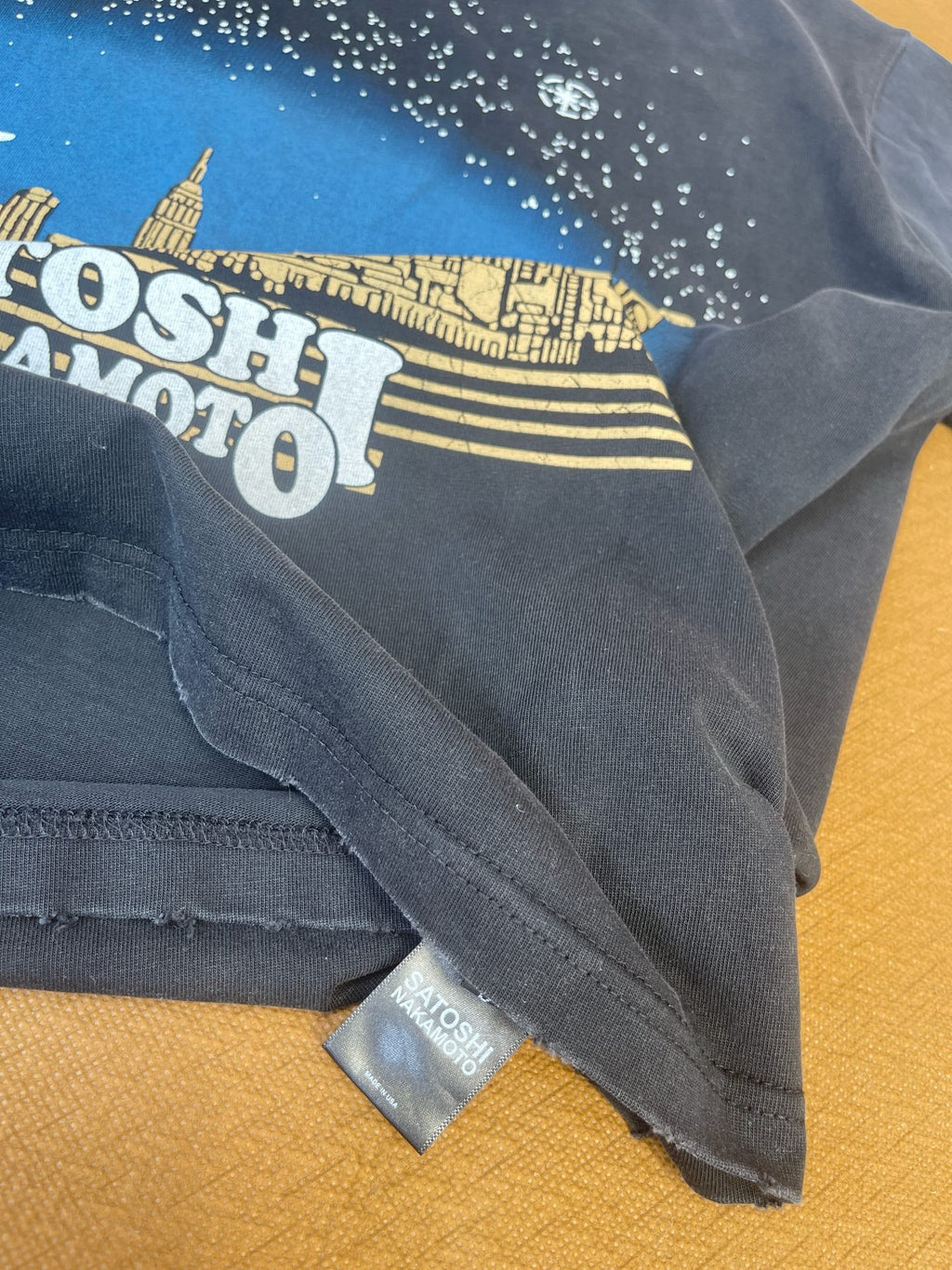 Satoshi Nakamoto Night City Skyline Tee