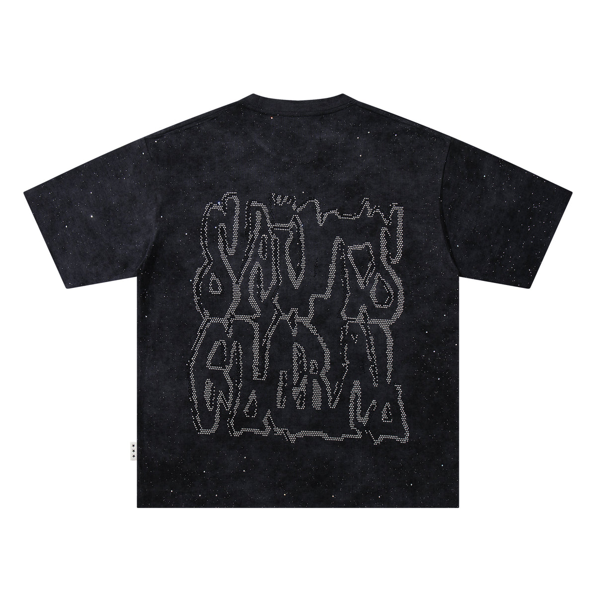 BKYS Praying Baby Black Oversized Graphic T-Shirt