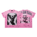 Rare Peace No Longer Human Angel Graphic Streetwear Short Sleeve Tee
