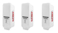 3 Pack White Wall-Mounted Fire Extinguisher Cabinet with Clear Pull-Cover D551