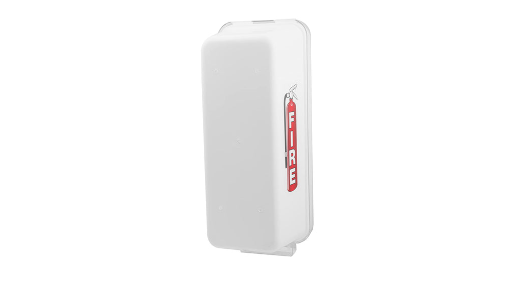 3 Pack White Wall-Mounted Fire Extinguisher Cabinet with Clear Pull-Cover D551