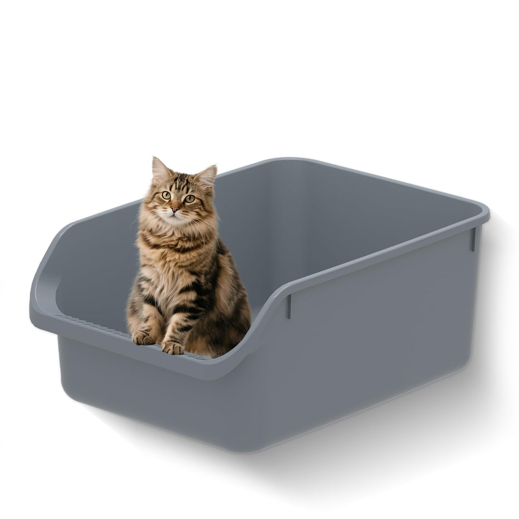 Large High Sided Plastic Cat Litter Box X8832