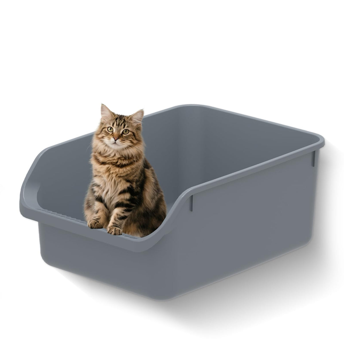 Large High Sided Plastic Cat Litter Box X8832