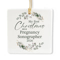 Ceramic 3-inch Square Ornament Y597