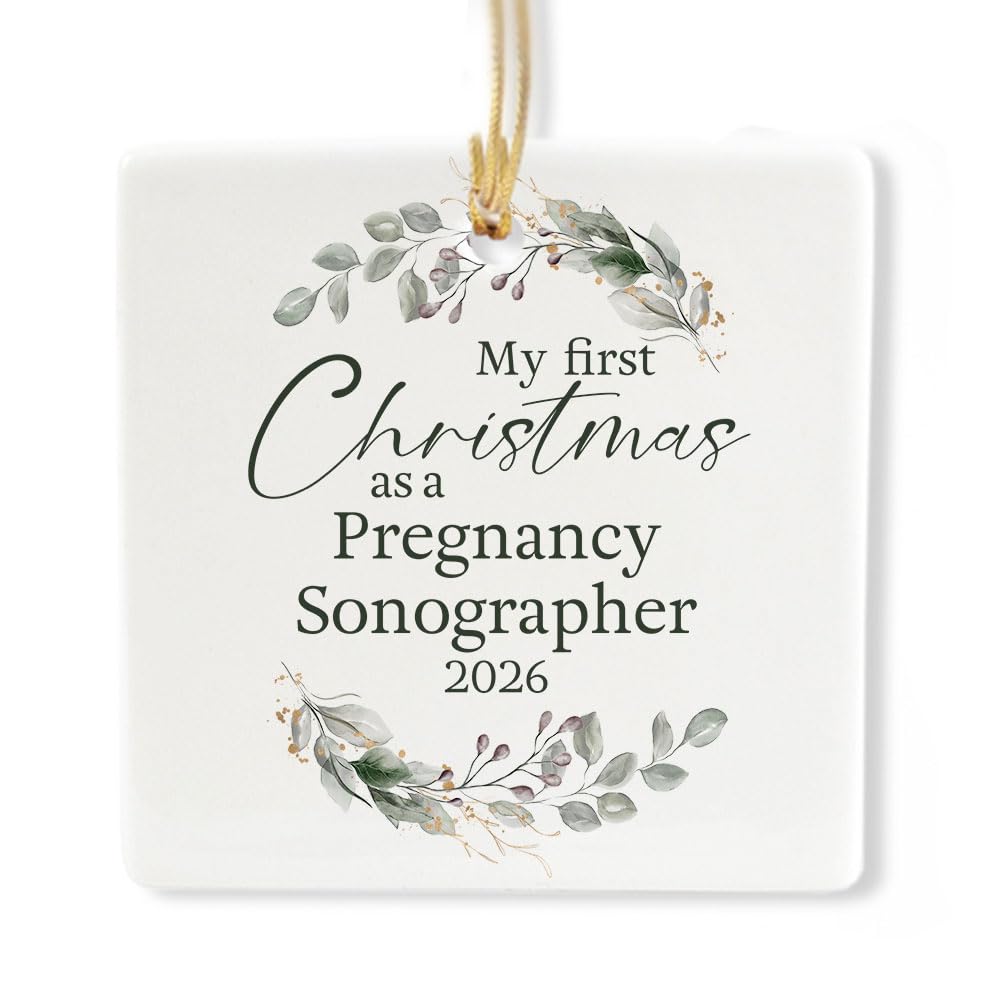 Ceramic 3-inch Square Ornament Y597