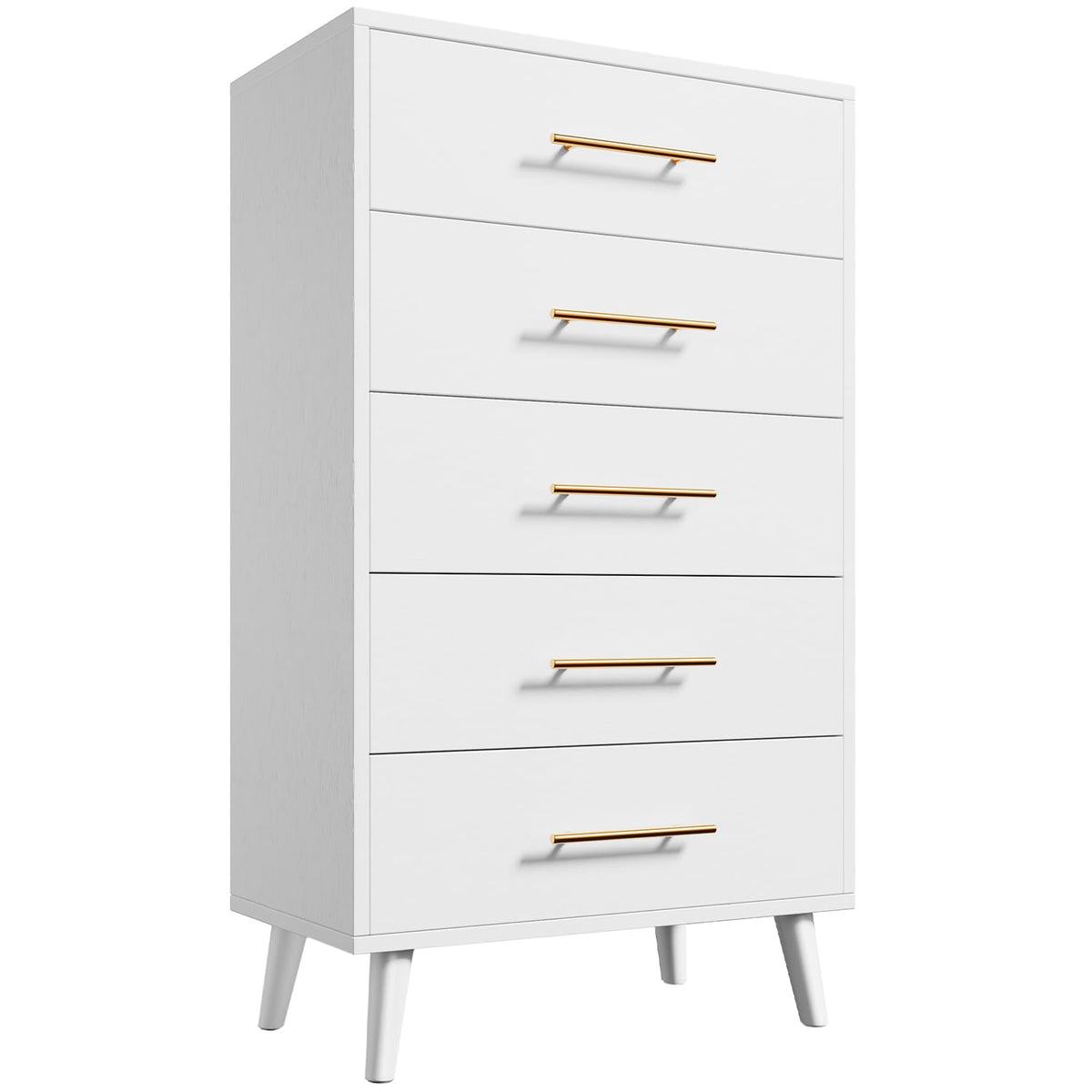 White 5 Drawer Dresser M402778