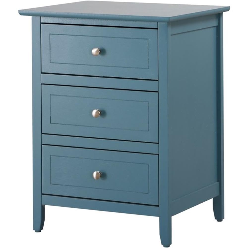 Set of 2 Engineered Wood 3-Drawer Nightstands B27347