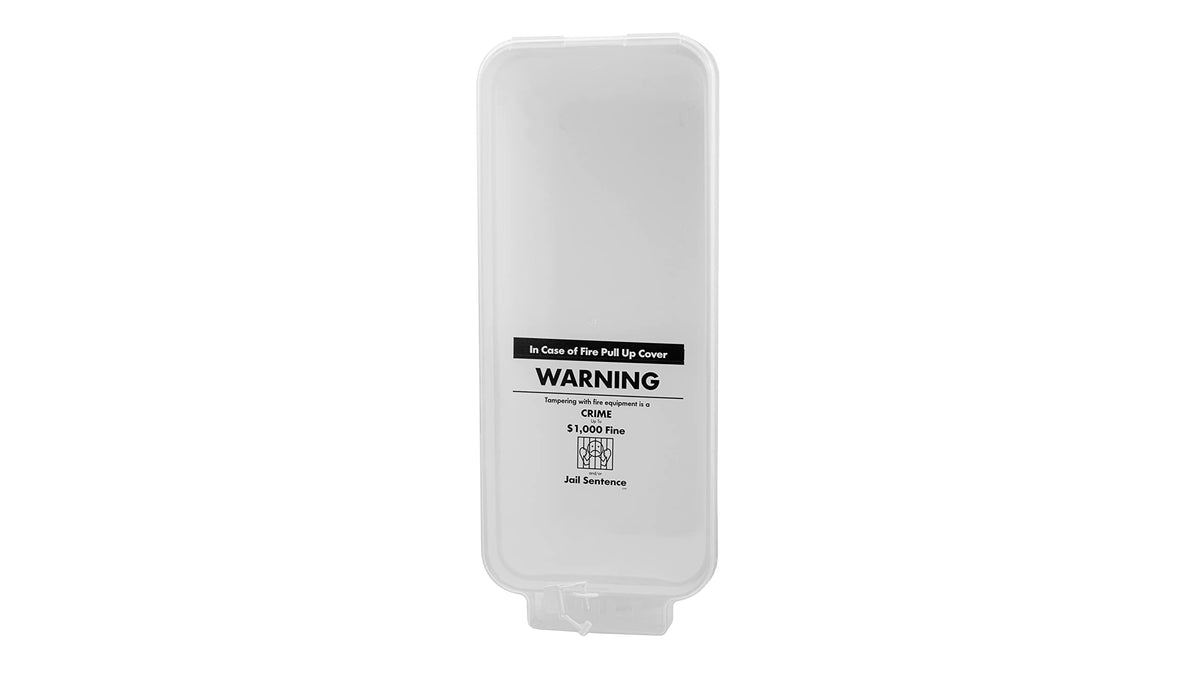 3 Pack White Wall-Mounted Fire Extinguisher Cabinet with Clear Pull-Cover D551