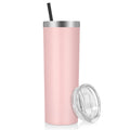 20 oz Stainless Steel Insulated Tumbler with Lid and Straw E758431