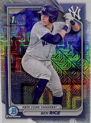 2024 Bowman Chrome Ben Rice Mega Box Mojo Refractor MLB Baseball Trading RC Rookie Card #BCP186 L84651