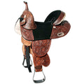 Western Horse Treeless Trail Barrel Saddle Leather I4396