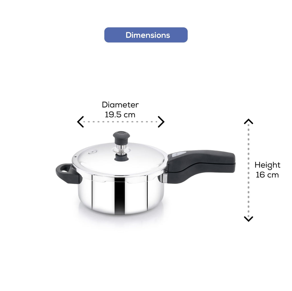 Triply Stainless Steel Pressure Cooker 3 Liter R70543