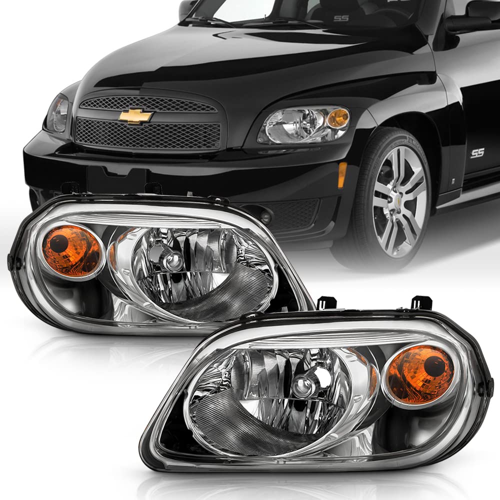 Chrome Headlights Replacement Set Driver + Passenger Side Z140709