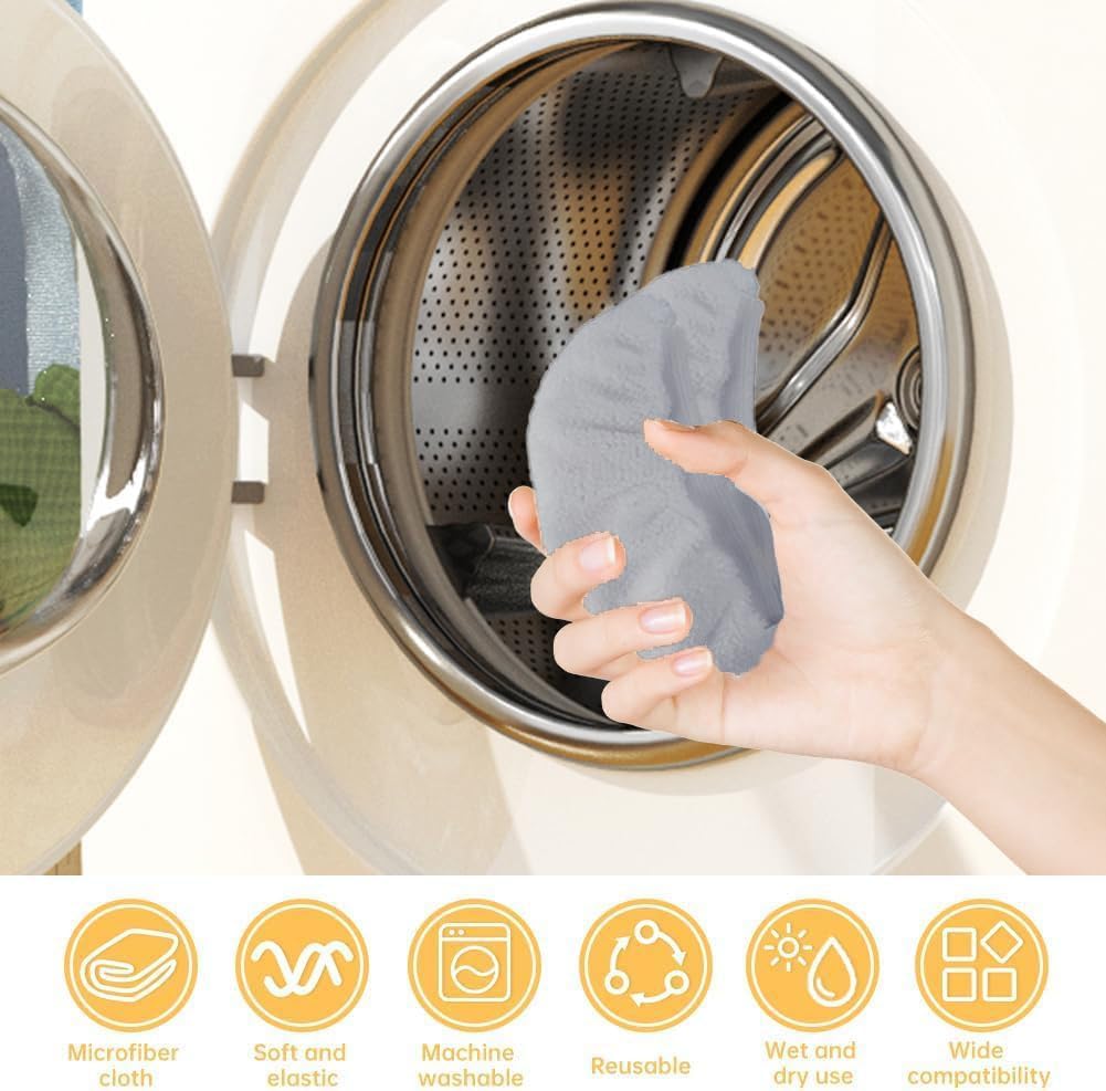 Universal Reusable Steam Cleaner Microfiber Cloth Grey 8 PCS O592