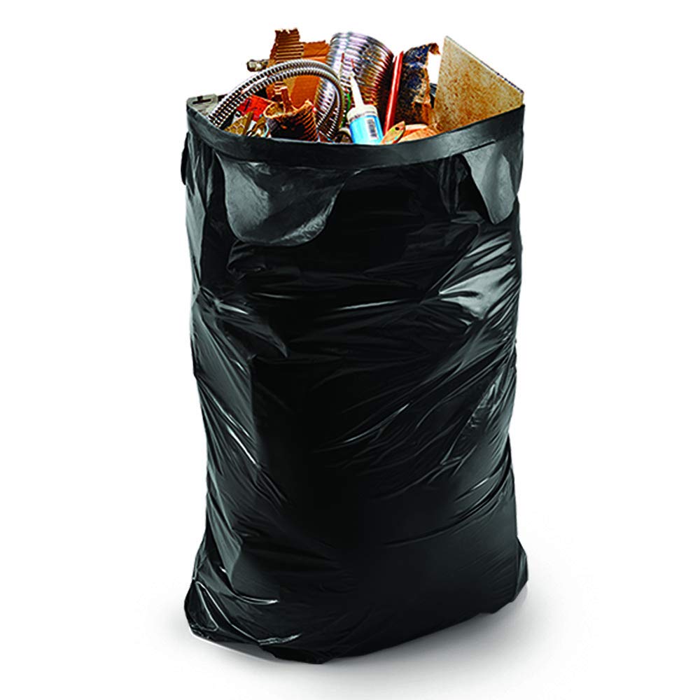 45 Gallon 18 Bags Black Heavy Duty Trash Bags H101