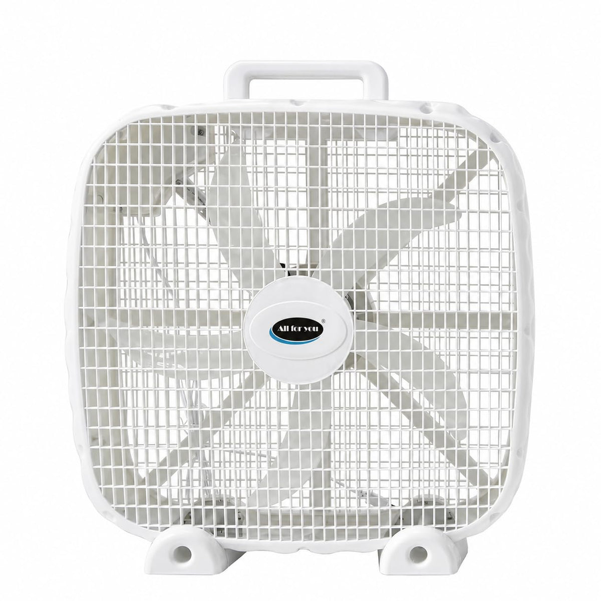 3-Speed Box Fan with Carry Handle, 5 Blades, 20-Inch, White Q880786