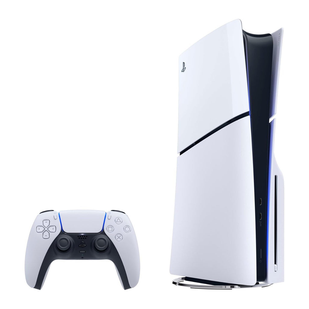 White Slim Disc Edition Gaming Console Bundle with Wireless Controller G27131