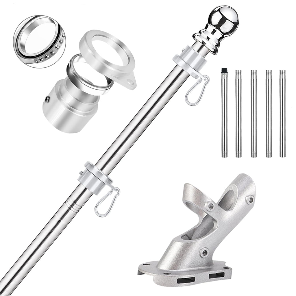 1 inch 6ft Flag Pole Kit W961
