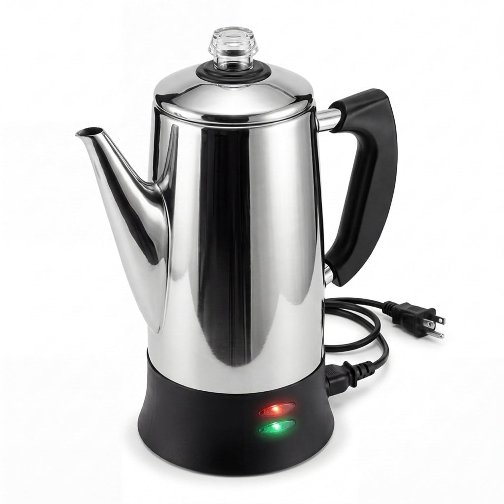 Electric 12 Cup Stainless Steel Coffee Percolator V303197