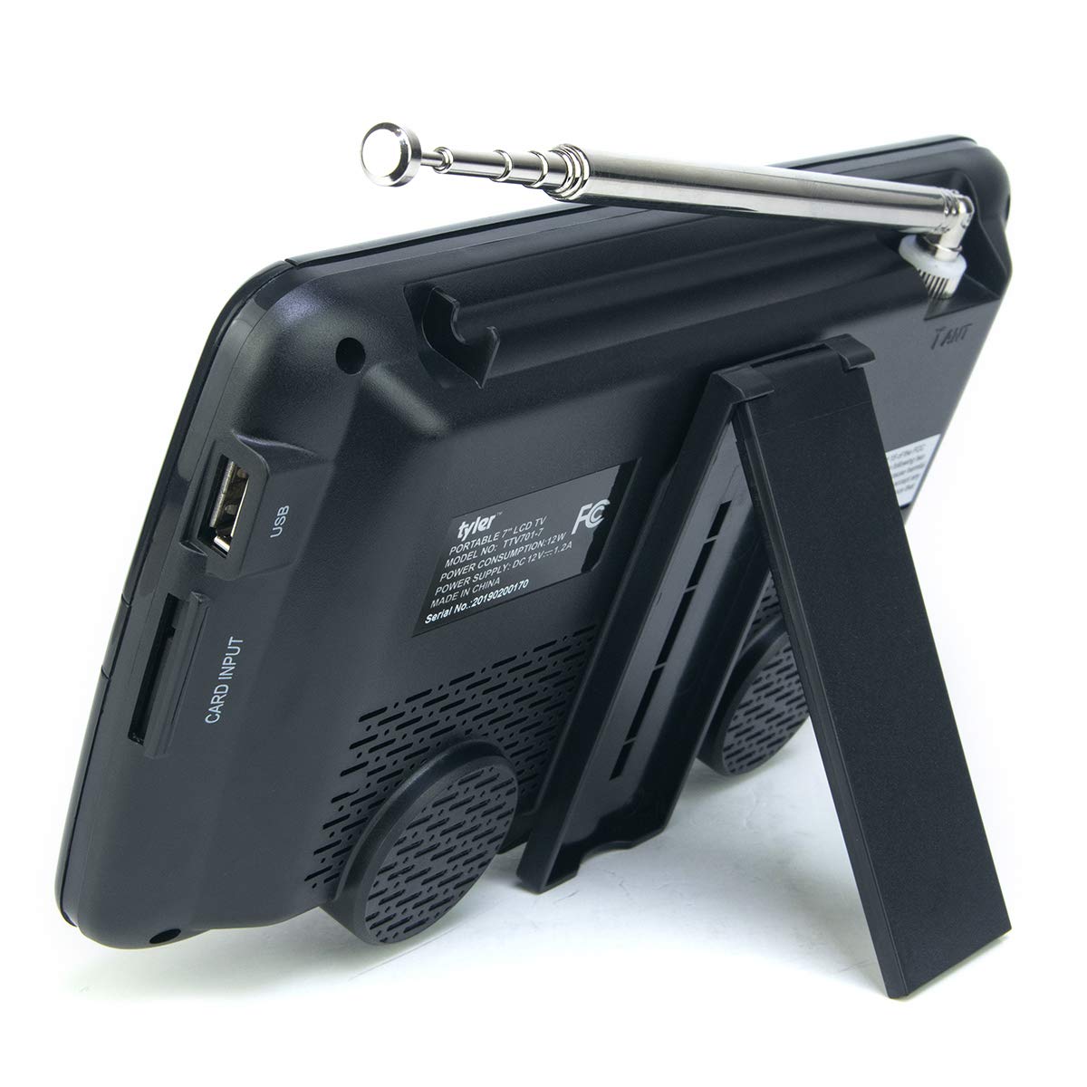 7" Portable LCD TV Rechargeable Battery HD-TV USB HDMI S3562