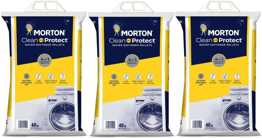 Water Softener Salt Pellets, 40 LB Bag (3) T3729