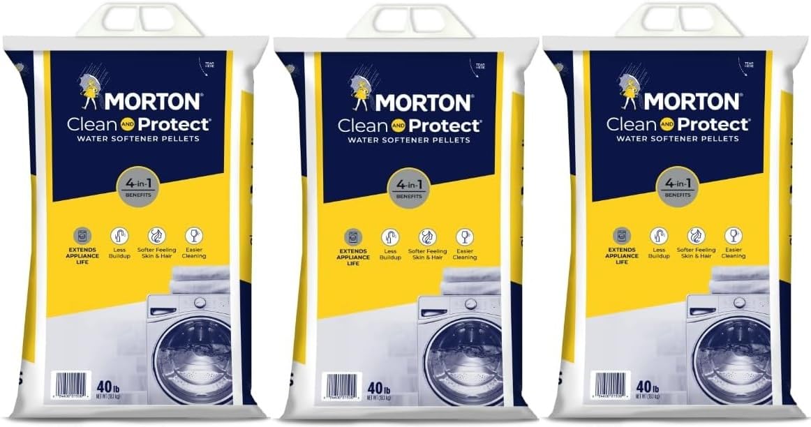 Water Softener Salt Pellets, 40 LB Bag (3) T3729