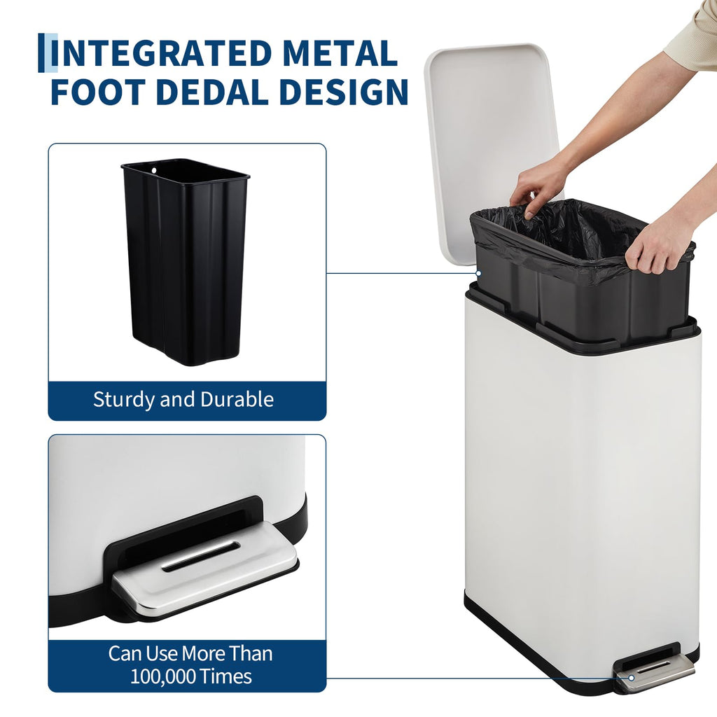 13.2 gal Step Kitchen Trash Can A9713