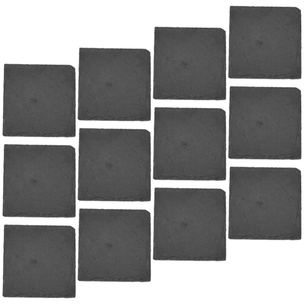 Natural Stone Coasters Set 12pcs with Non Slip Bottom R638239