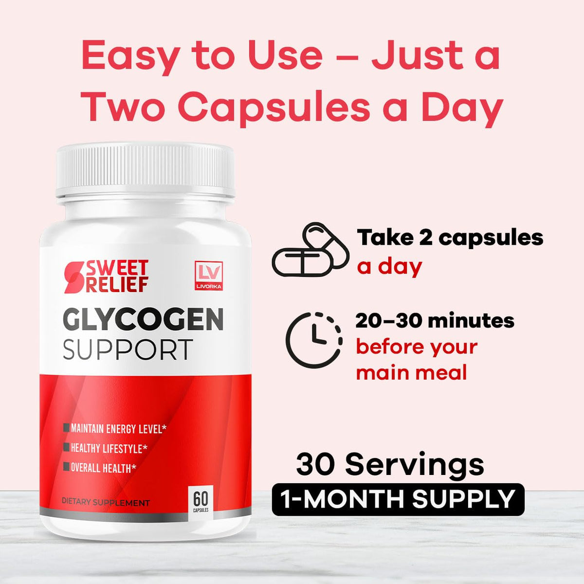 All Natural Formula Capsules, 60 Capsules for 1 Month P683642