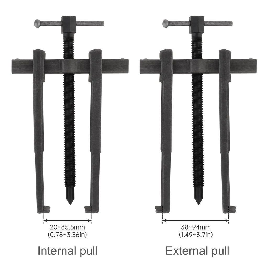 Adjustable Two Jaw Carbon Steel Bearing Puller 8 inch E75343