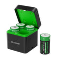 4 Pack 10000mAh Rechargeable NiMH D Cell Batteries with Charger F503492
