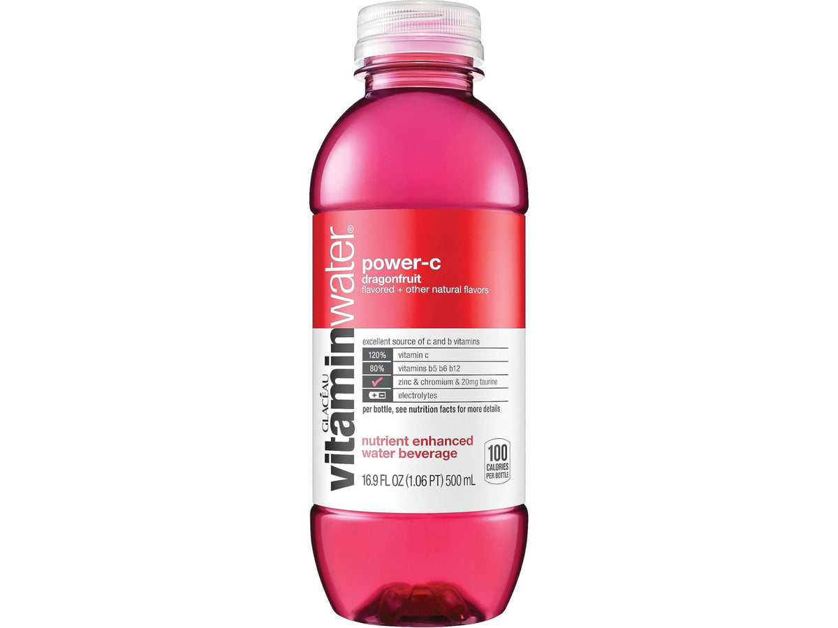 Electrolyte Enhanced Water with Vitamins, Dragonfruit, 16.9 Fl Oz (Pack of 24) Q393600