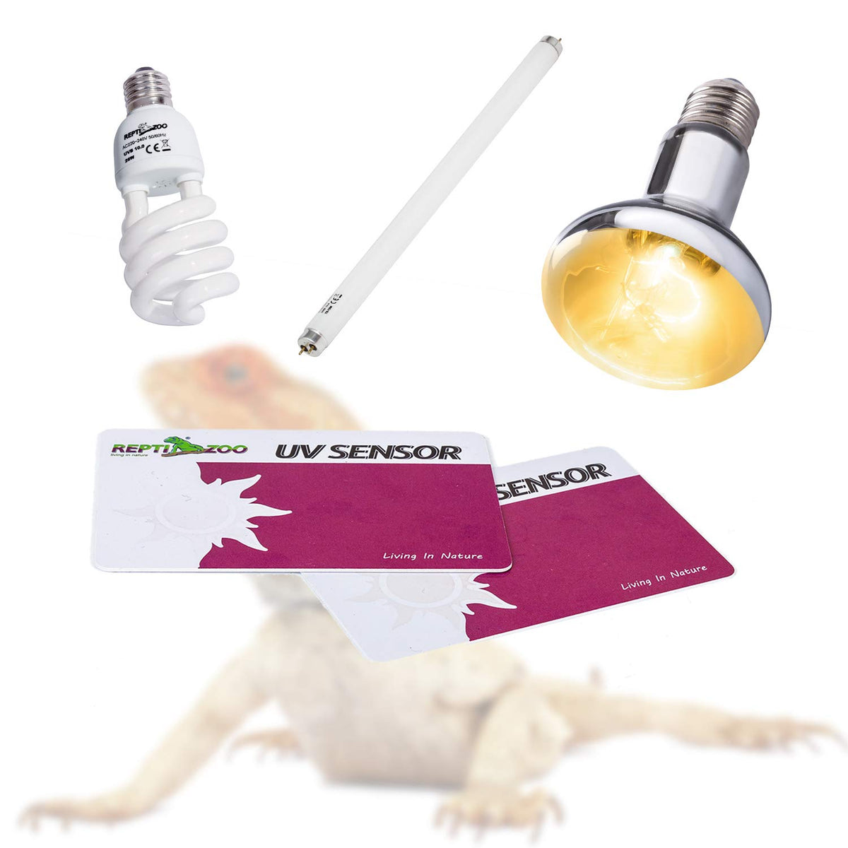 UVB Tester Reptile Lamp UV Sensor Set of 2 P6756