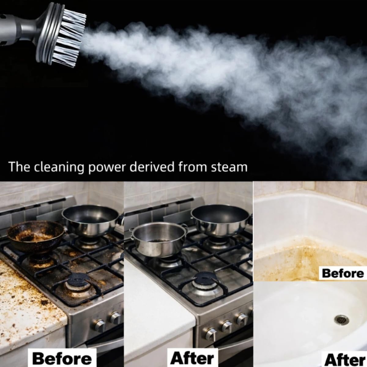 300°F Scrub & Steam Mop with 13 Accessories I654