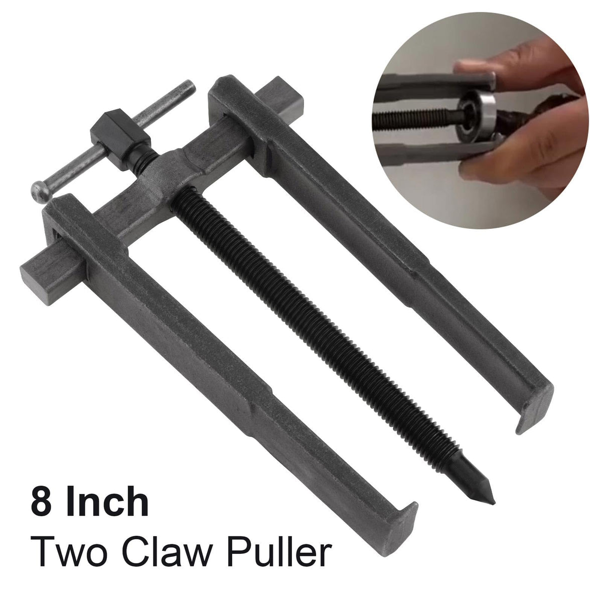 Adjustable Two Jaw Carbon Steel Bearing Puller 8 inch E75343