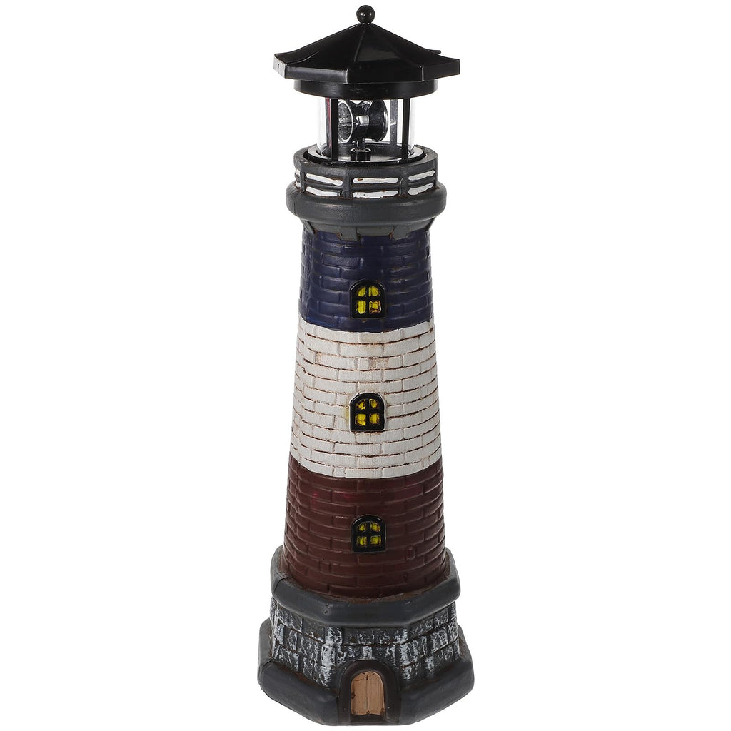 Solar Garden Lighthouse Statue 14.76In Waterproof K45857
