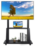 Rolling TV Stand with Wheels for 32-75 Inch Flat Panel Screens with Shelf G231