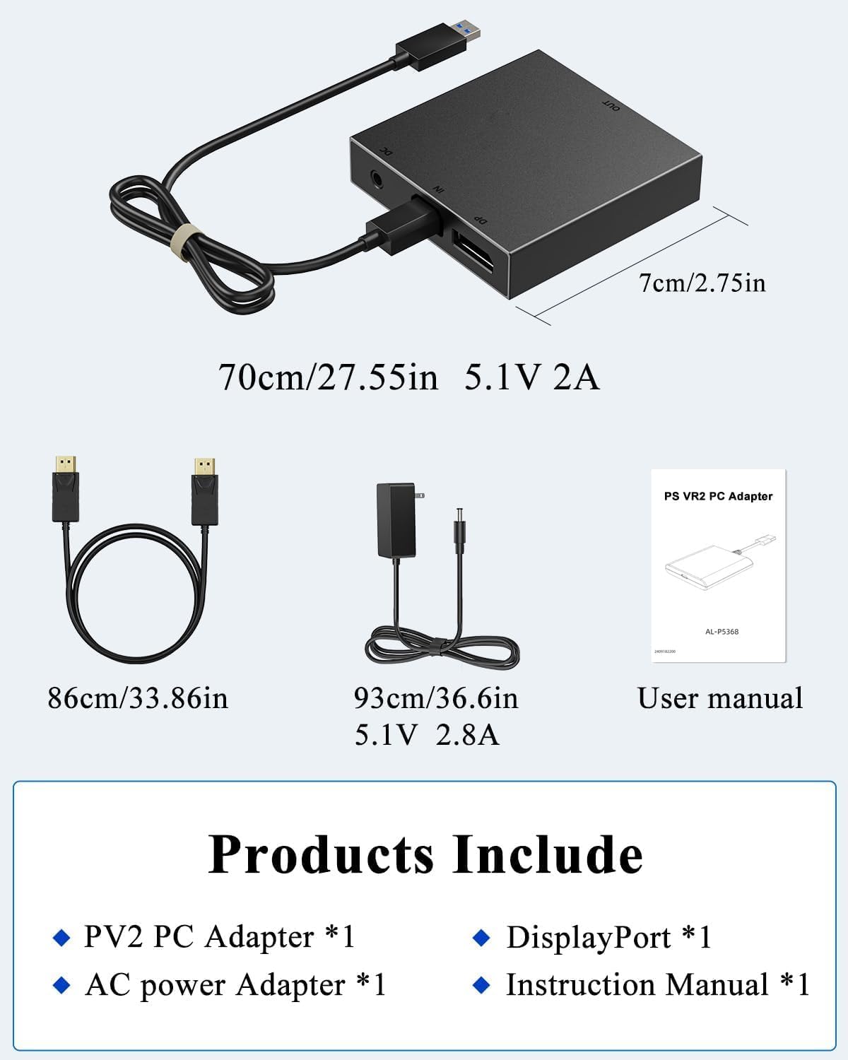 PC Adapter for VR2 Headset Z44395