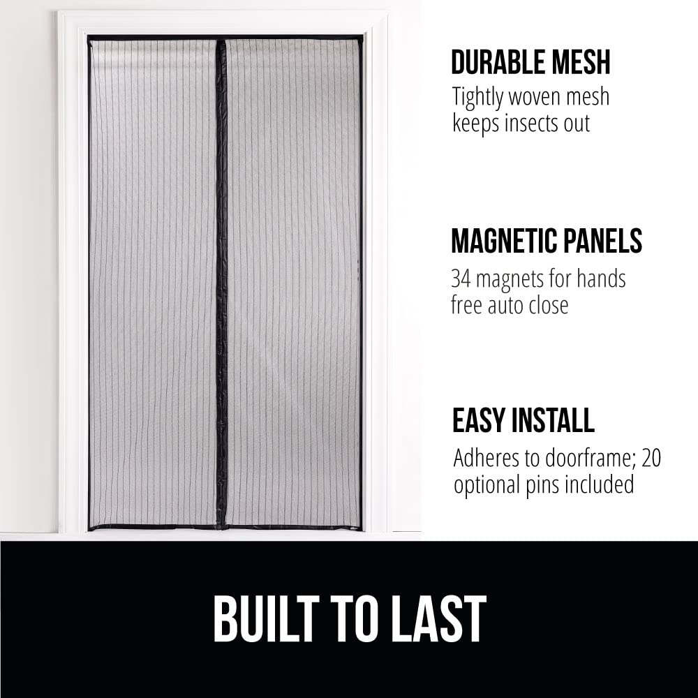 Magnetic Screen Door Black 38Wx82H S987