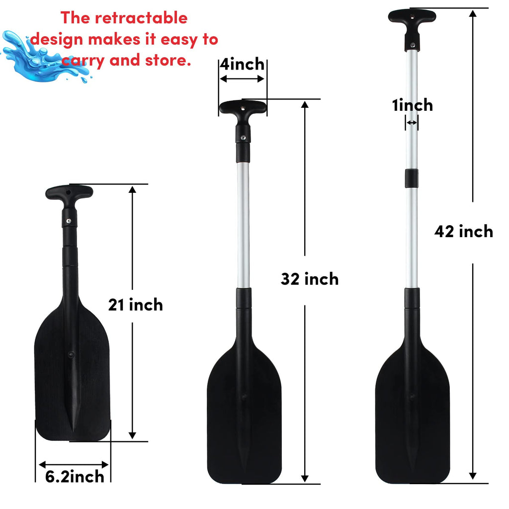 Telescoping Boat Paddle Collapsible Oar 2 Pack Z810666