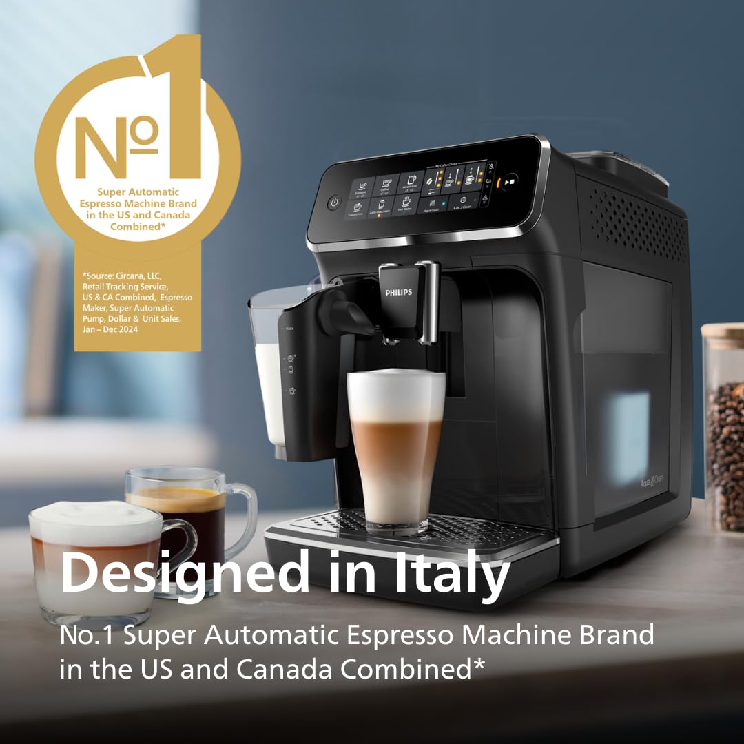 Fully Automatic Espresso Machine with Milk Frother, Black T50168