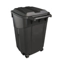 Black 45 Gallon Wheeled Plastic Garbage Can G676