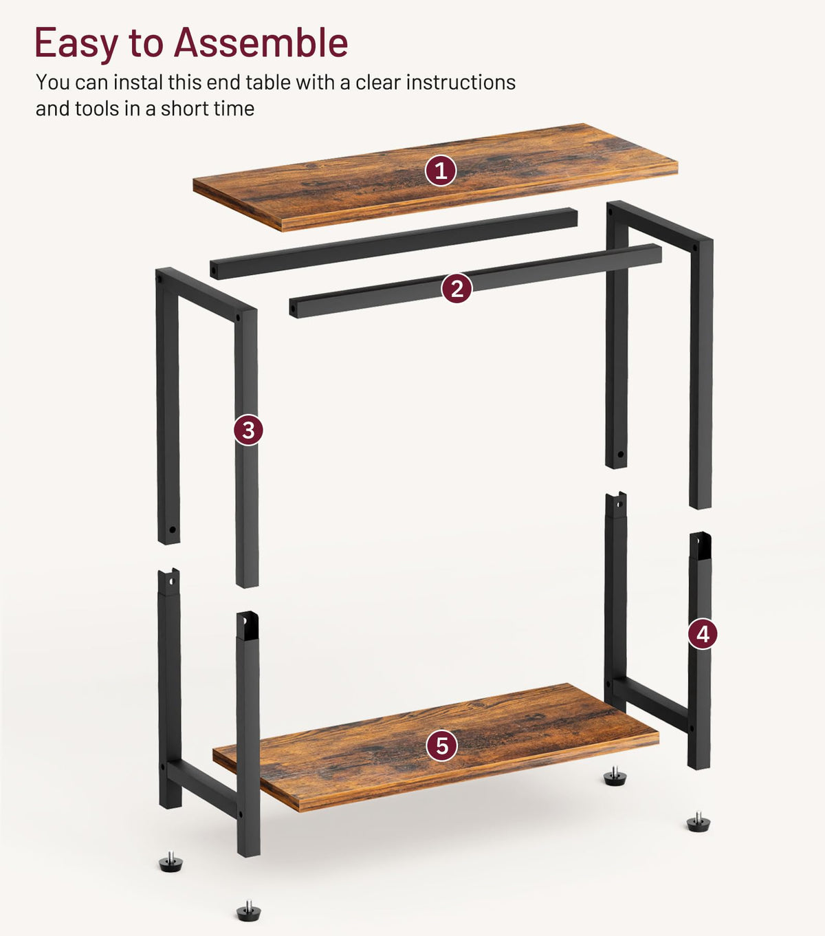 Narrow 2 Tier Side Table J74406