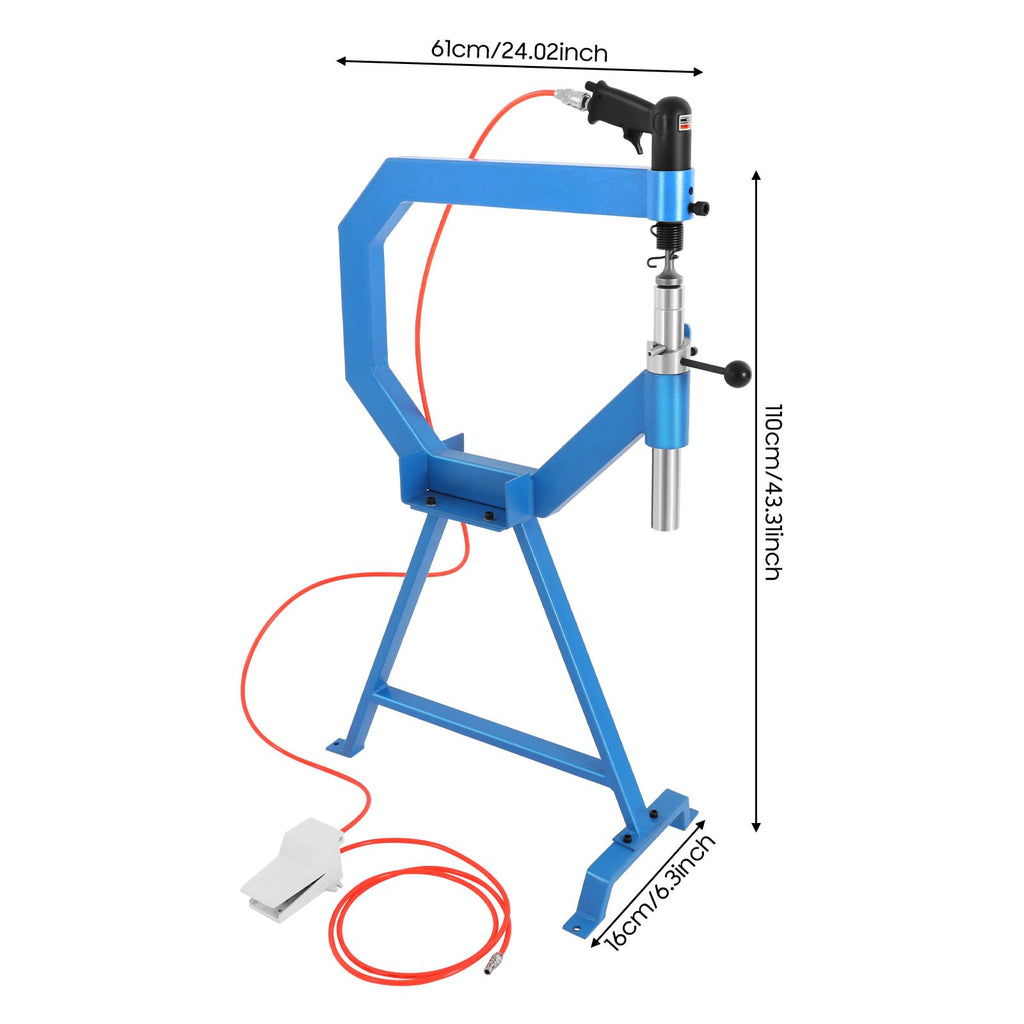 4" Pneumatic Planishing Hammer with Anvil & Cast-Iron Stand B89899