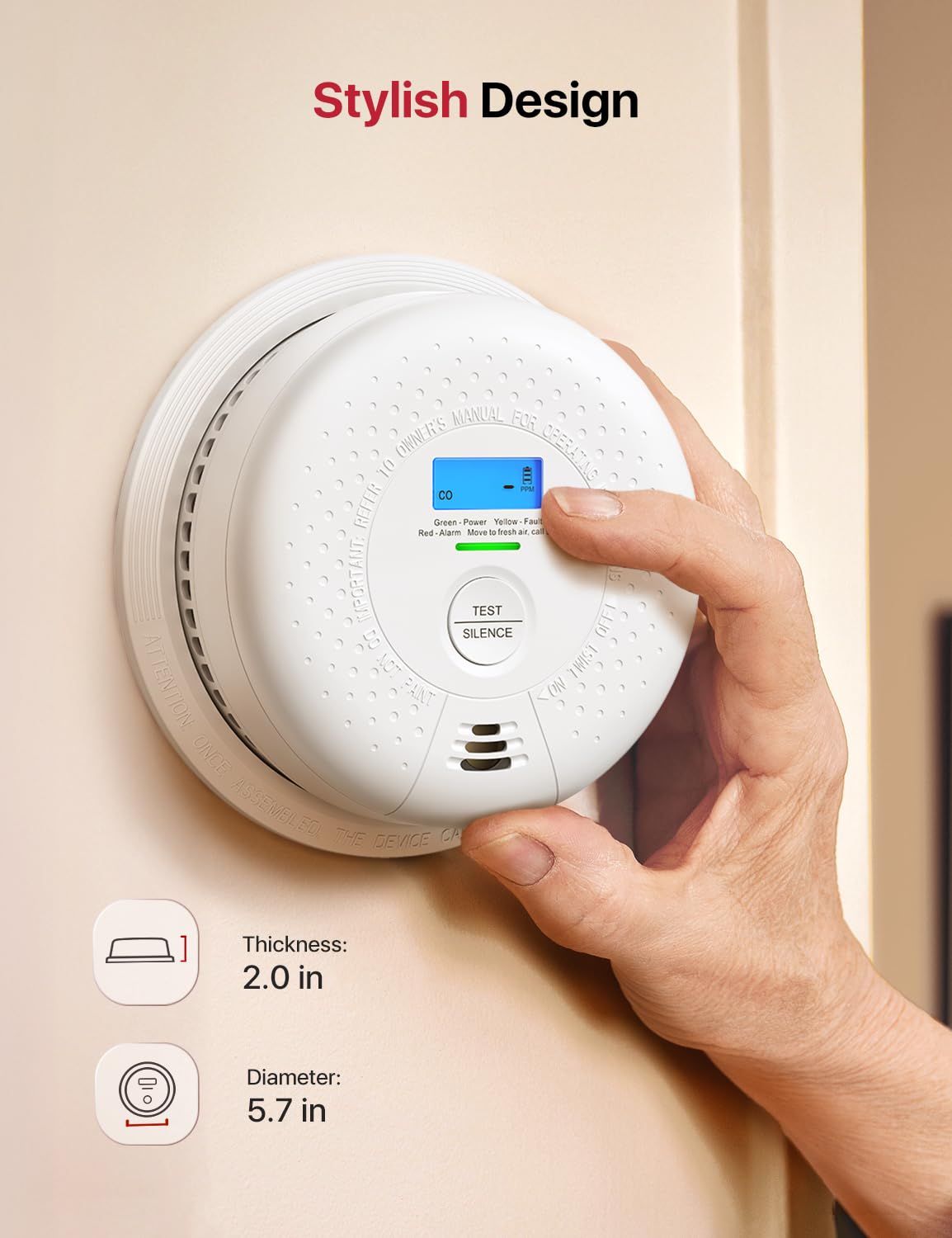 Smoke and Carbon Monoxide Detector 3-Pack Y2131