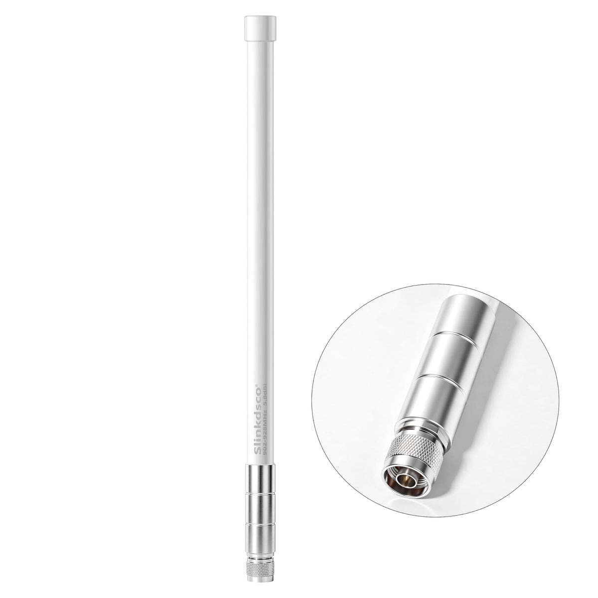 Waterproof 5.8dBi 915MHz Fiberglass Antenna with 20Ft Extension Cable R225569