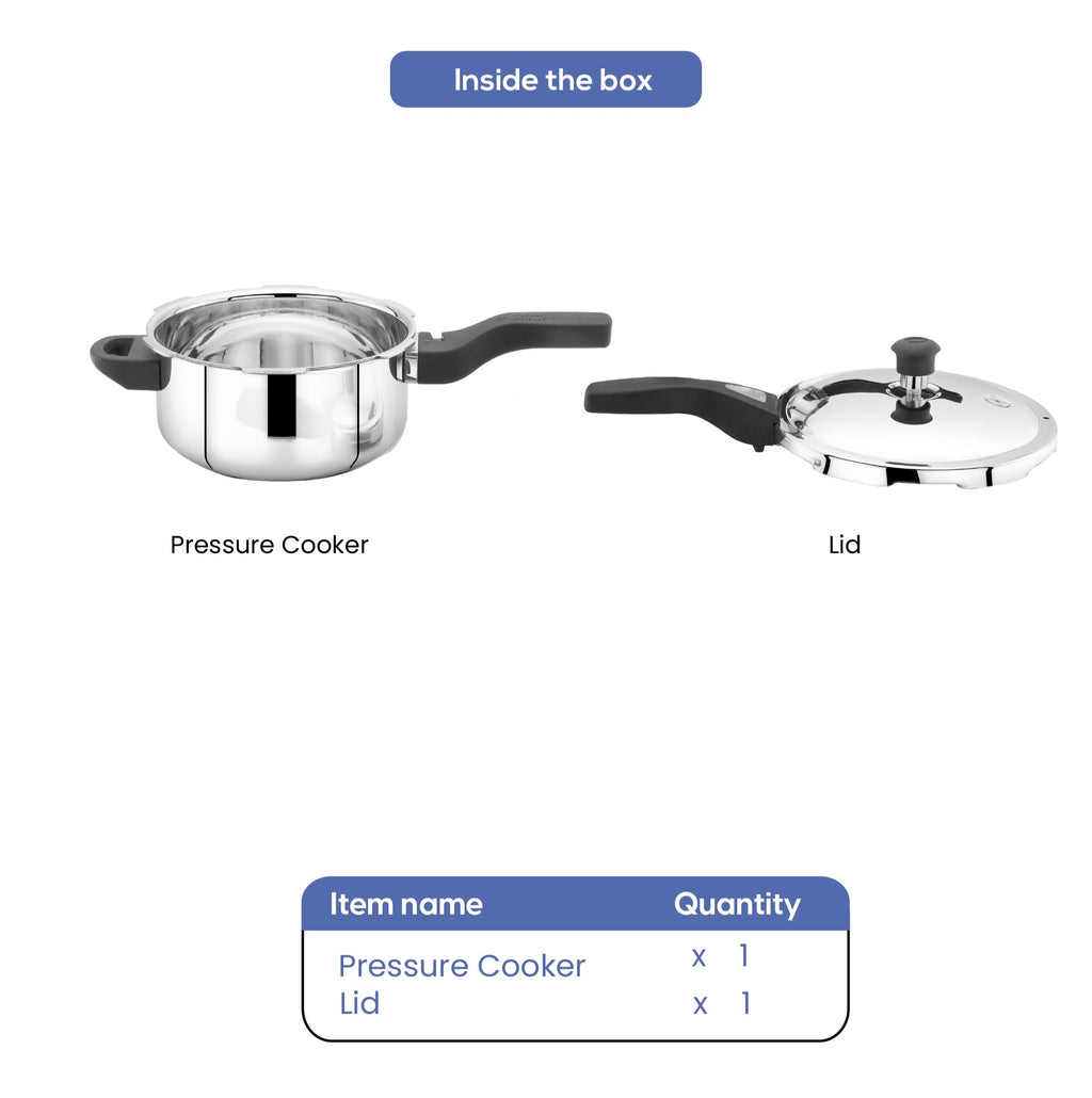 Triply Stainless Steel Pressure Cooker 3 Liter R70543
