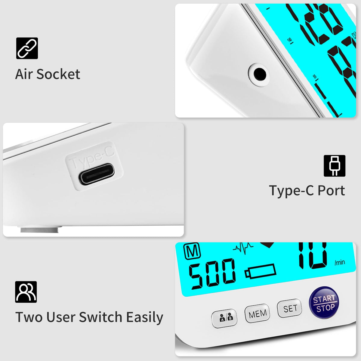 Blood Pressure Monitor 2 Cuff Sizes M65555