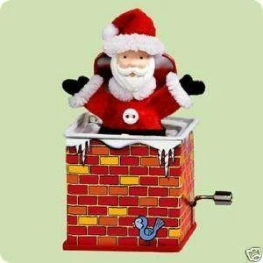 Santa Jack in the Box Ornament X4262