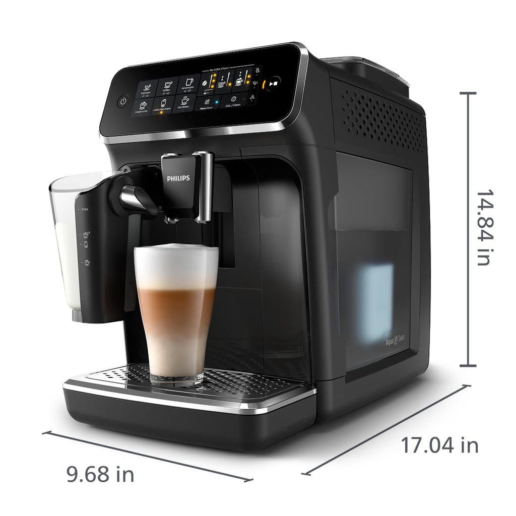 Fully Automatic Espresso Machine with Milk Frother, Black T50168